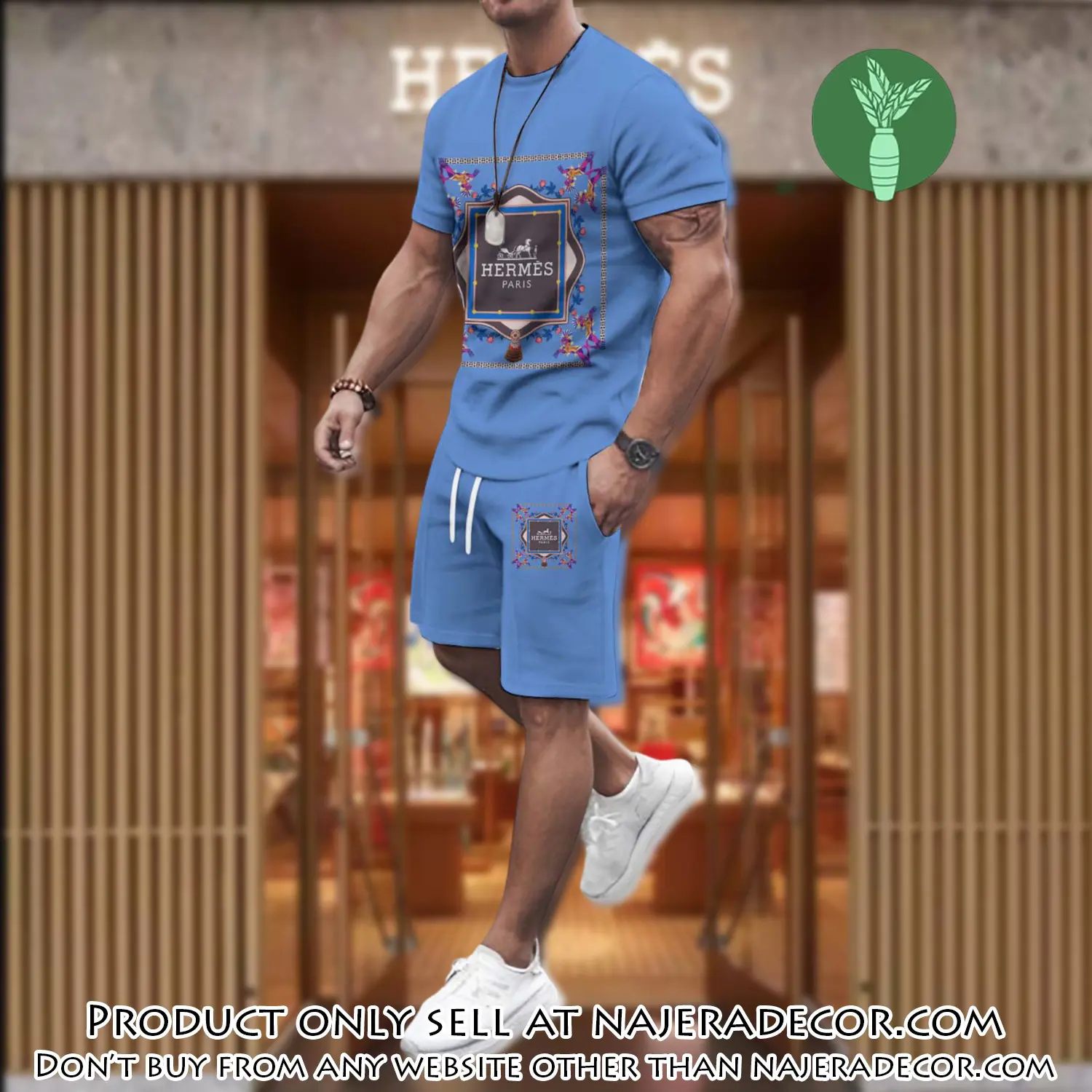 Hermes combo unisex tshirt & short limited luxury outfit cts1105 njr3001823